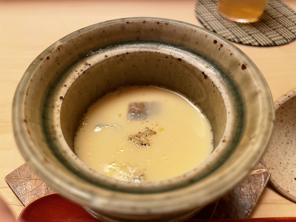 アナゴの茶碗蒸し - 日本橋蛎殻町 鮨 すぎた