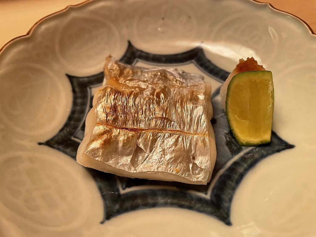太刀魚の塩焼き - 日本橋蛎殻町 鮨 すぎた