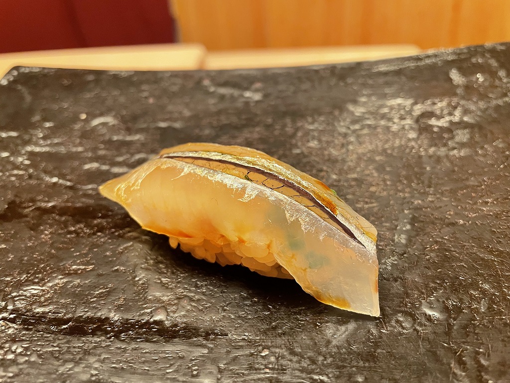 カンヌキ(全長30cm以上の大型のサヨリ) - 日本橋蛎殻町 鮨 すぎた