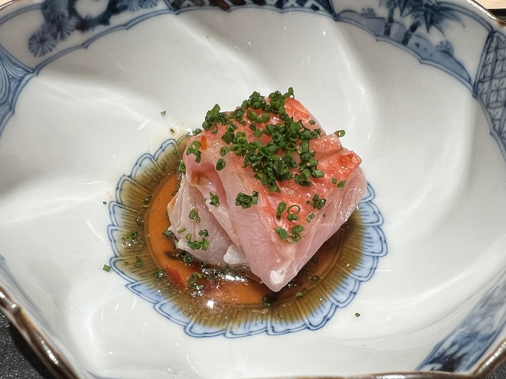 金目鯛のしゃぶしゃぶ - 鮨 くろ﨑