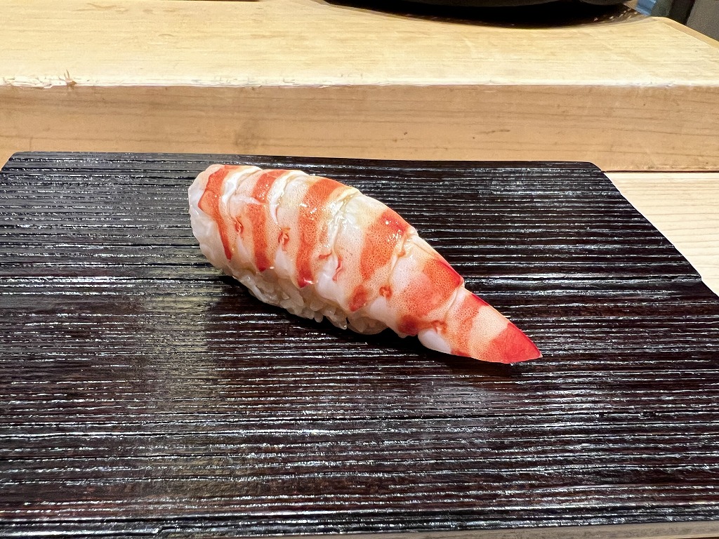 蒸し車海老【にぎり】 - 鮨 くろ﨑