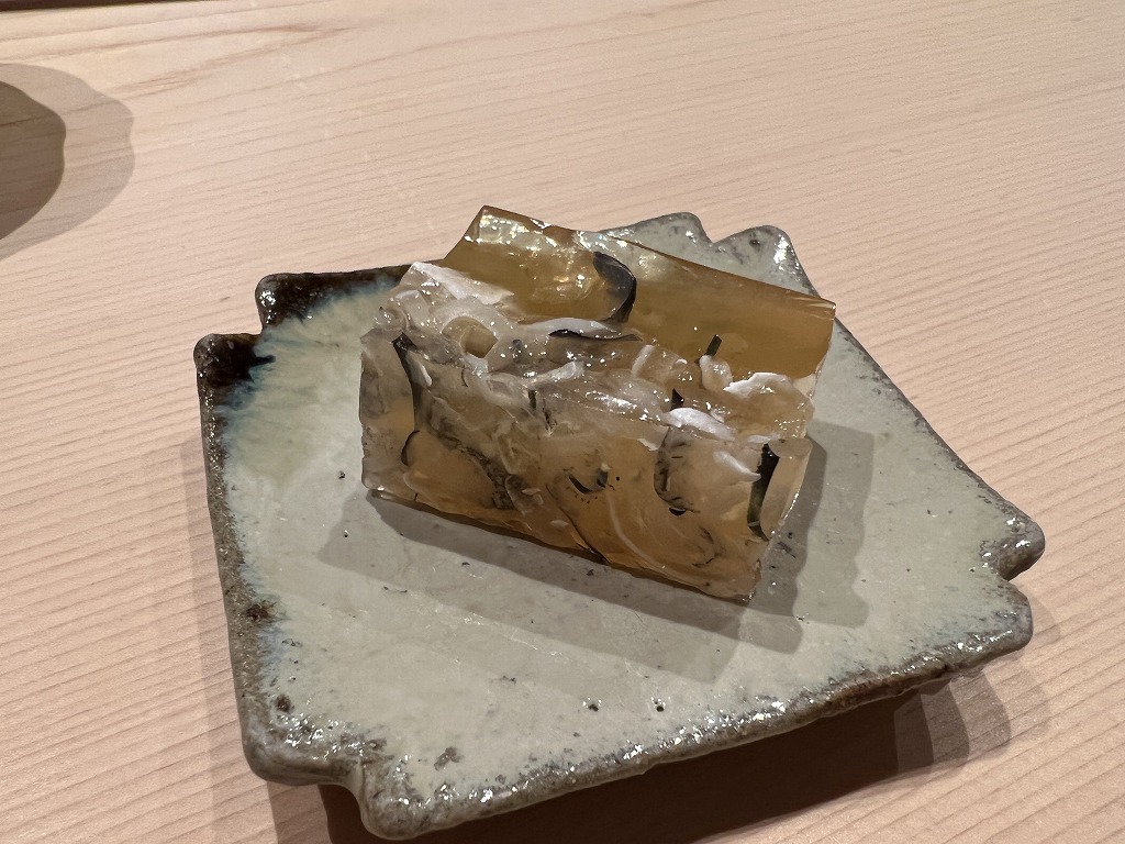 トラフグの煮こごり - 鮨 くろ﨑
