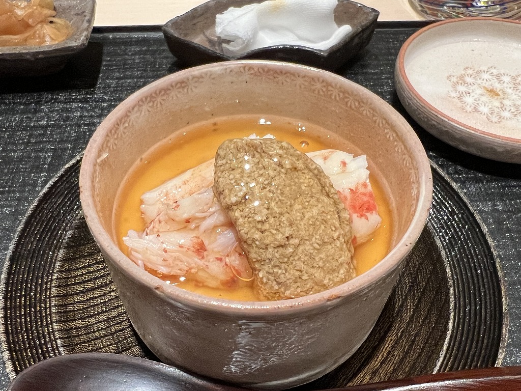 カニの茶碗蒸し - 鮨 くろ﨑