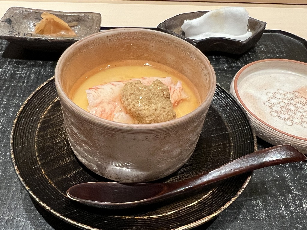 毛蟹の茶碗蒸し - 鮨 くろ﨑