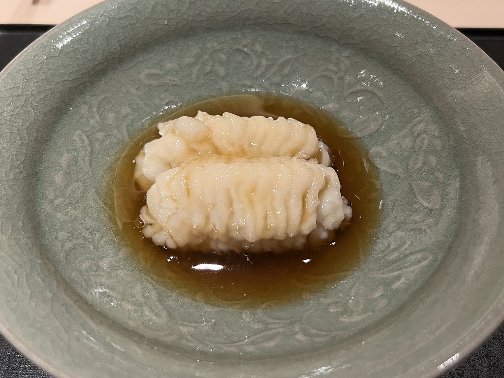 ハモ(ハモの出汁の餡掛け)(天草産) - 鮨 くろ﨑