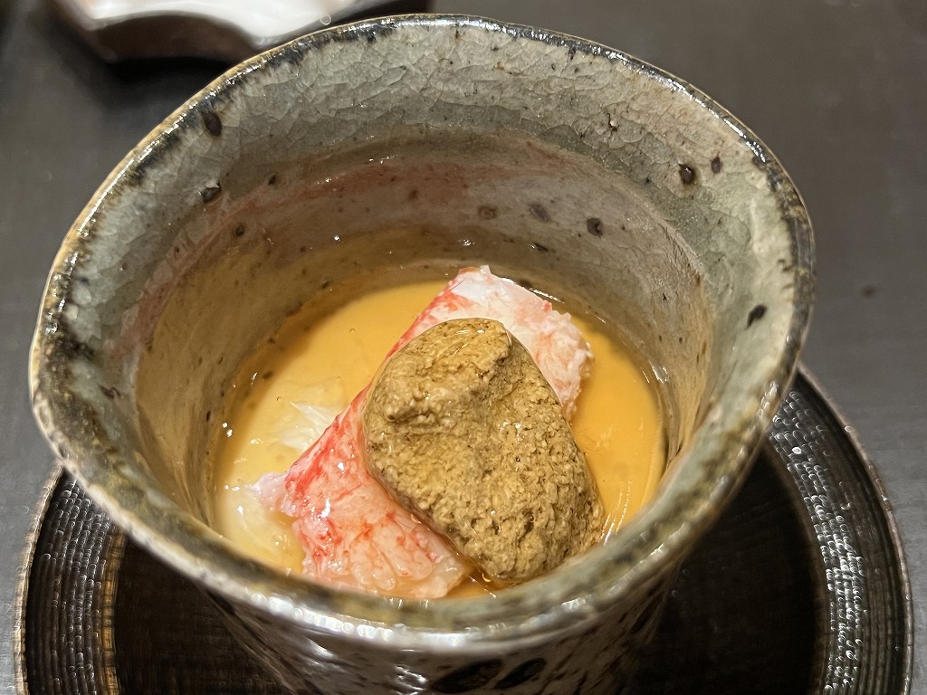 毛蟹の茶碗蒸し - 鮨 くろ﨑