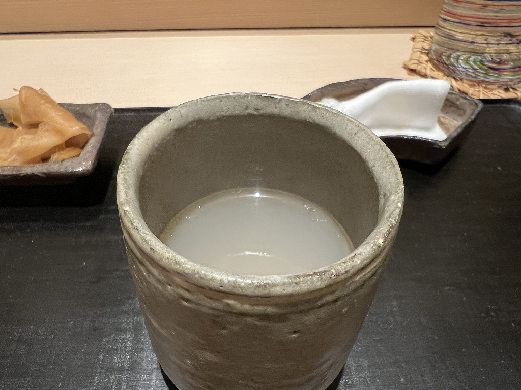 お吸い物(あさり&しじみ&ほっき貝の出汁) - 鮨 くろ﨑