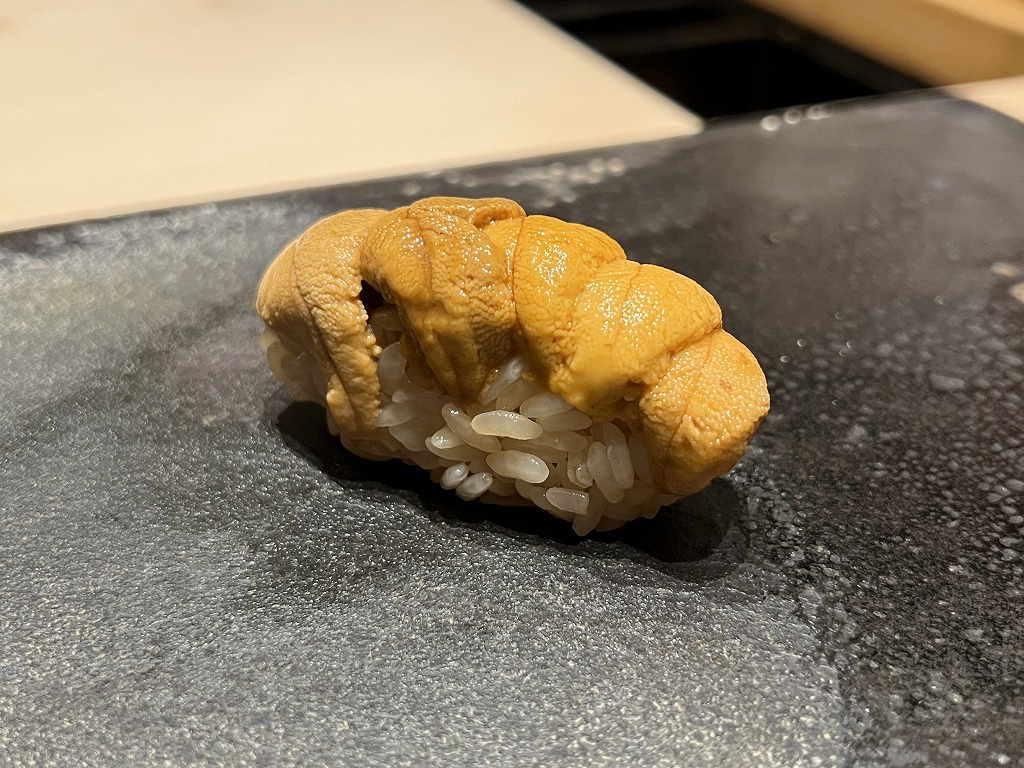赤ウニ(北九州 藍島産) - 鮨 くろ﨑