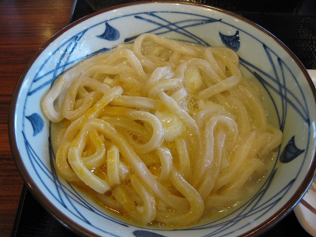 丸亀製麺 「釜玉うどん」
